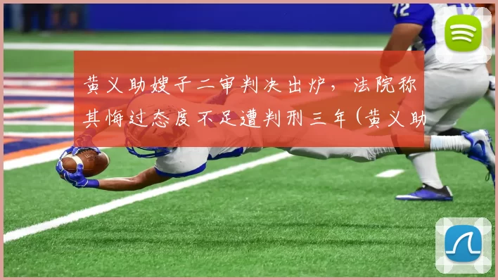黄义助嫂子二审判决出炉，法院称其悔过态度不足遭判刑三年(黄义助转会)